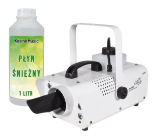 Generator śniegu Qtx SW-3LED o mocy 800 W z oświetleniem LED i 1 litrem płynu do produkcji śniegu