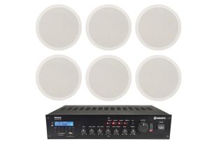Deze Complete Adastra luidspreker set is ideaal voor gebruik in winkels, showrooms, restaurants enz