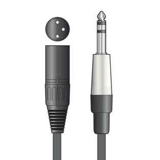 KosmitMusic Wysokiej jakości kabel audio wtyk jack TRS 6,3 mm - męski XLR różne długości