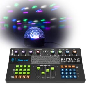 Zestaw mikserów iDance Mastermix z oświetleniem dyskotekowym