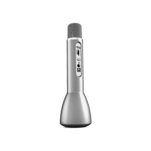 iDance Audio PM60 Bluetooth Party 3-in-1 Karaoke Microfoon Zilver