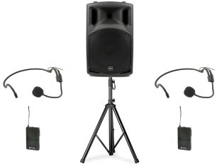 Zestaw słuchawkowy Qtx QX15PA-plus Sportowy zestaw słuchawkowy Mobilny głośnik PA Bluetooth