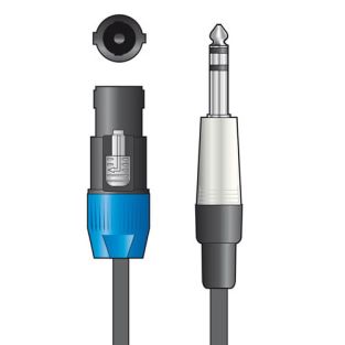 DJ Stunter Speakon do gniazda 6,3 mm różne długości