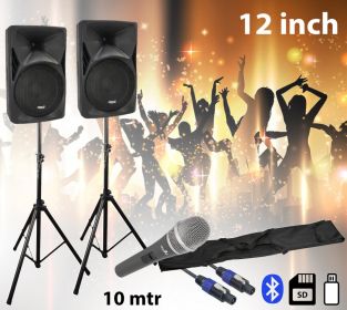  Kompletny zestaw głośników aktywnych BST PH12BT 12" 1000W