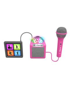 iDance Audio Cube Sing 200 Różowe pudełko imprezowe z padem dźwiękowym i mikrofonem