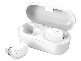 Słuchawki douszne Bluetooth AV:Link Sound Shells w kolorze białym z ładowarką