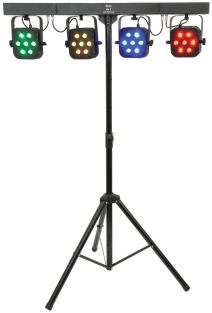 QTX Mocna składana listwa LED PAR 4x reflektor par 7x 3W
