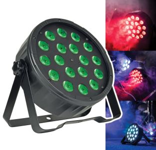 QTX PAR-100 3 w 1 LED PAR 18x 1,5W z pilotem i DMX