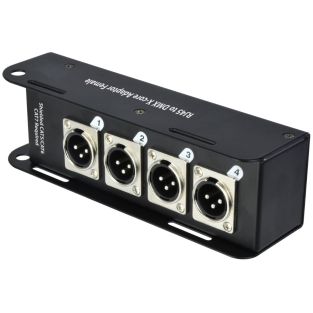 Skrzynka adaptera DMX QTX RJ45 do 4x żeńskiego