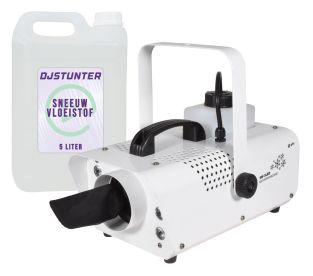 Generator śniegu Qtx SW-3LED o mocy 800 W z oświetleniem LED i 5 litrami płynu do produkcji śniegu