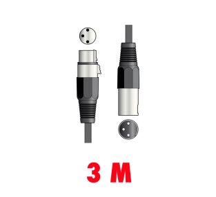 Kabel DMX Qtx do oświetlenia 3,0 metry