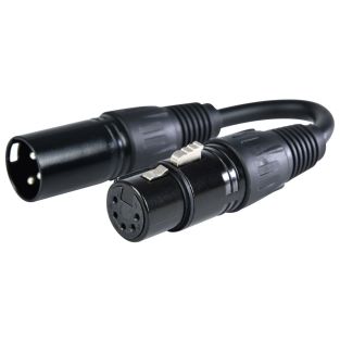 Adapter DMX QTX 3-pinowy na 5-pinowy żeński