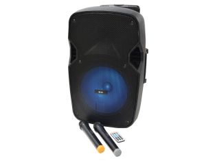 Mobilny głośnik Bluetooth QTX PAL15 z 2 mikrofonami bezprzewodowymi