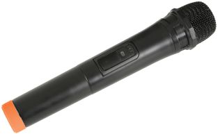 QTX BHH-175.0 Zapasowy mikrofon ręczny, pomarańczowy, do przenośnych systemów nagłośnieniowych Busker