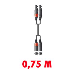 Kabel Chord XFXM0075 Professional XLRF - XLRM 0,75 metra