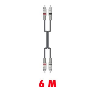 Chord 2R-2R600 Professional RCA - kabel RCA 6,0 m