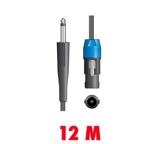 Kabel głośnikowy Speakon - Jack 6,3 mm 12 metrów