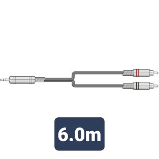 Chord 2R-3.5MM Professional kabel jack 3,5 mm - RCA 6,0 m