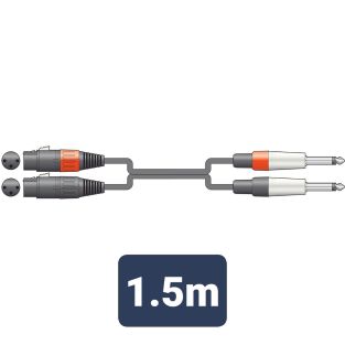 Kabel Chord XFJ0150 Professional XLRF - Jack męski 1,5 m