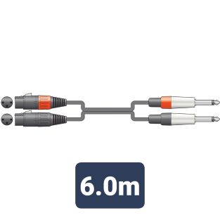 Kabel Chord XFJ0600 Professional XLRF - Jack męski 6m