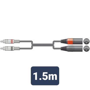 Kabel Chord XMRCA0150 Professional RCA - XLR męski 1,50 m