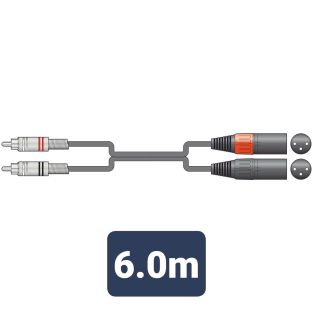 Kabel Chord XMRCA0600 Professional RCA - XLR męski 6,00 m