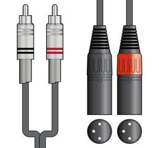 Kabel KosmitMusic Professional RCA - XLR męski różne długości