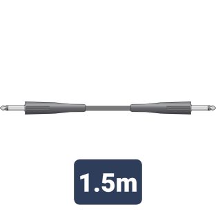 kabel głośnikowy 6,3 mm mono jack - 6,3 mm mono jack 1,5 metra