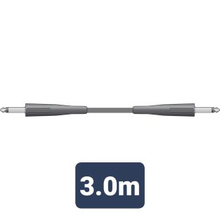 kabel głośnikowy 6,3 mm mono jack - 6,3 mm mono jack 3 metry