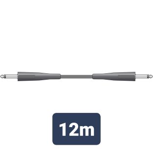 kabel głośnikowy 6,3 mm mono jack - 6,3 mm mono jack 12 metrów