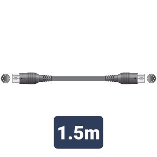 Kabel MIDI 5-pinowy wtyk DIN z obu stron 1,5m
