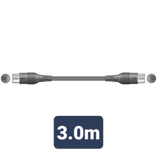 Kabel MIDI 5-pinowy wtyk DIN z obu stron 3m