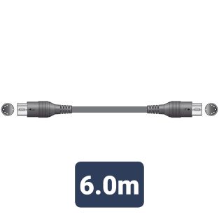 Kabel MIDI 5-pinowy wtyk DIN z obu stron 6m