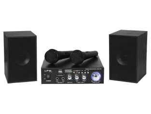 Zestaw karaoke Bluetooth LTC Audio KARAOKE-STAR2MKII z USB/SD i 2 mikrofonami