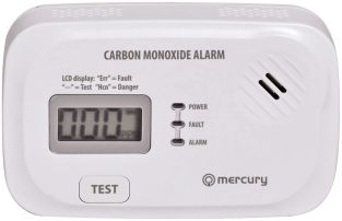 Alarm tlenku węgla Mercury COD-208A zasilany bateryjnie