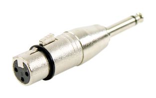 Adapter wtyczki XLR żeński na gniazdo mono 6.3