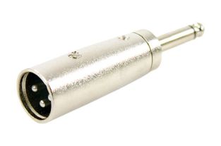 Adapter wtyczki XLR męski na gniazdo Mono 6.3