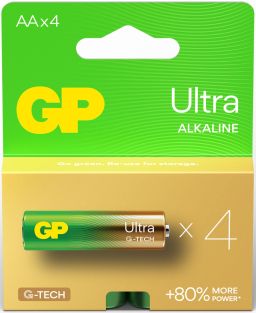 Baterie alkaliczne GP Ultra AA 1,5 V, zestaw 4 szt.