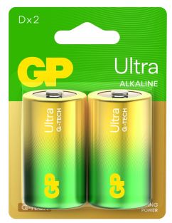 Baterie alkaliczne GP Ultra D 1,5 V, zestaw 2 szt.