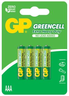 Zestaw 4 baterii AAA GP Greencell 1,5 V