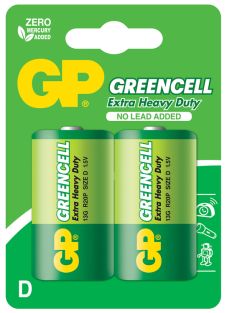 Akumulator GP Greencell D 1,5 V, zestaw 2 szt.