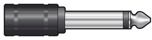 Wtyczka jack mono KosmitMusic 6,3 mm do gniazda jack mono 3,5 mm