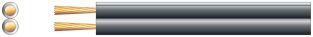 Kabel głośnikowy Mercury Economy Fig 8 - CCA czarno-biały 2x 1,32 mm 100 m