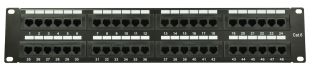 Panele krosowe Adastra CAT6-48IDC IDC do montażu w szafie rack, 48 portów, 2U
