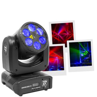 BoomTone DJ Moving Bee FX-LZR Ruchoma głowa LED i efekt świetlny laserowy