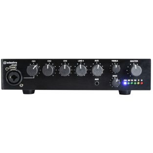 Kompaktowy wzmacniacz miksujący Adastra UA240 100 V 240 W