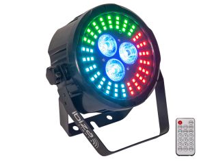 Ibiza PARLED318-FX2 DMX Par Can, animacja LED, pilot zdalnego sterowania