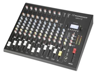 Audiophony MPX12 12-kanałowy mikser do występów na żywo z efektami i odtwarzaczem USB/SD/BT