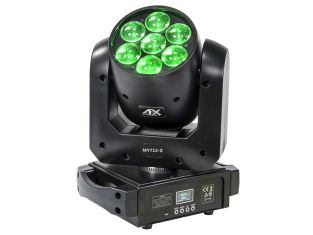 AFX MY712-Z Profesjonalna ruchoma głowica LED Wash z zoomem 7x12W RGBW