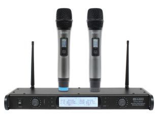 W Audio DTM 800H 2-kanałowy, regulowany, bezprzewodowy system mikrofonowy UHF